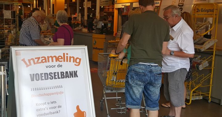 Mooie opbrengst inzameling Jumbo Spoorhaag Voedselbank Houten